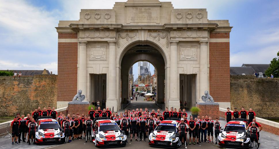 GAZOO Racing Celebrates Podium Finish at Ypres Rally in Belgium